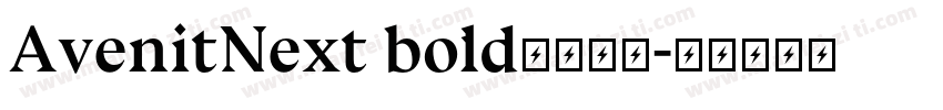 AvenitNext bold字体下载字体转换